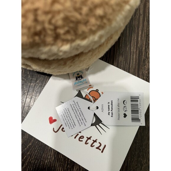 NWT Jellycat Amuseables Fran Pancakes Soft Plush Stuffed Toy  Jellycat Amuseables Fran Pancakes Plush Toy 100%Authentic NWT US SHIP FAST